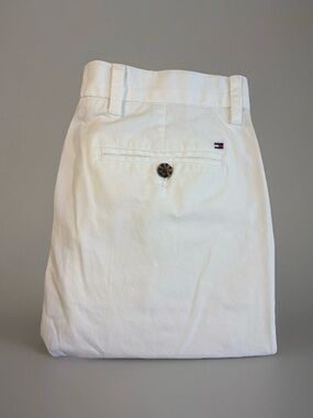Tommy Hilfiger Men’s Custom Fit Chino Pants White Straight Leg Size 32x30